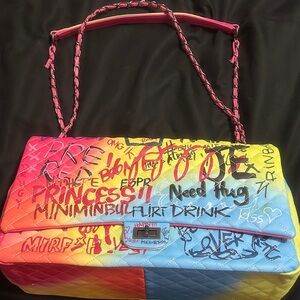 Colorful Graffiti Shoulder Bag